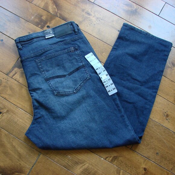 Buffalo David Bitton Travis X Slim Straight Stretch Dark Wash Jeans NEW 46 x 30 - Picture 4 of 15